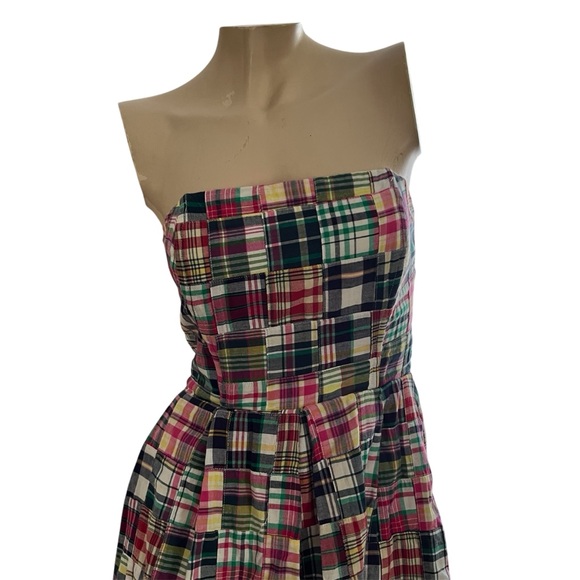 Tommy Hilfiger Dresses & Skirts - Tommy Hilfiger Plaid Strapless Dress Sz 6